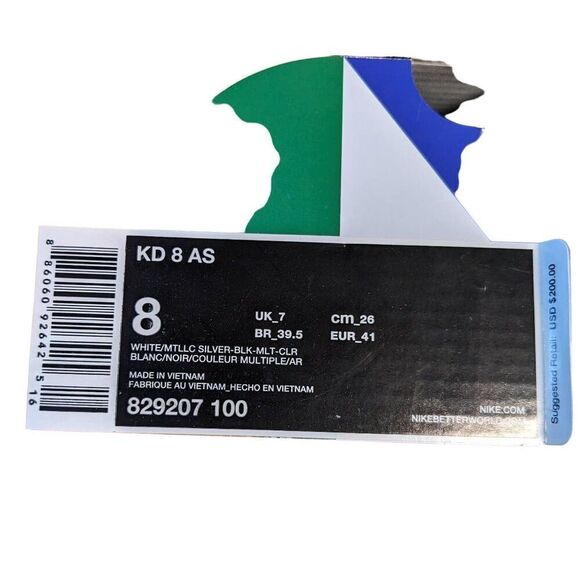 Nike rdAll-Star royalty Durant NBA hoops shoes for men size 8 w/ box - Picture 14 of 14